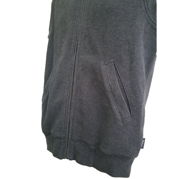 Woolrich Zip Up Mens Thermal Sleeveless Vest Gray Size Small - Picture 7 of 7